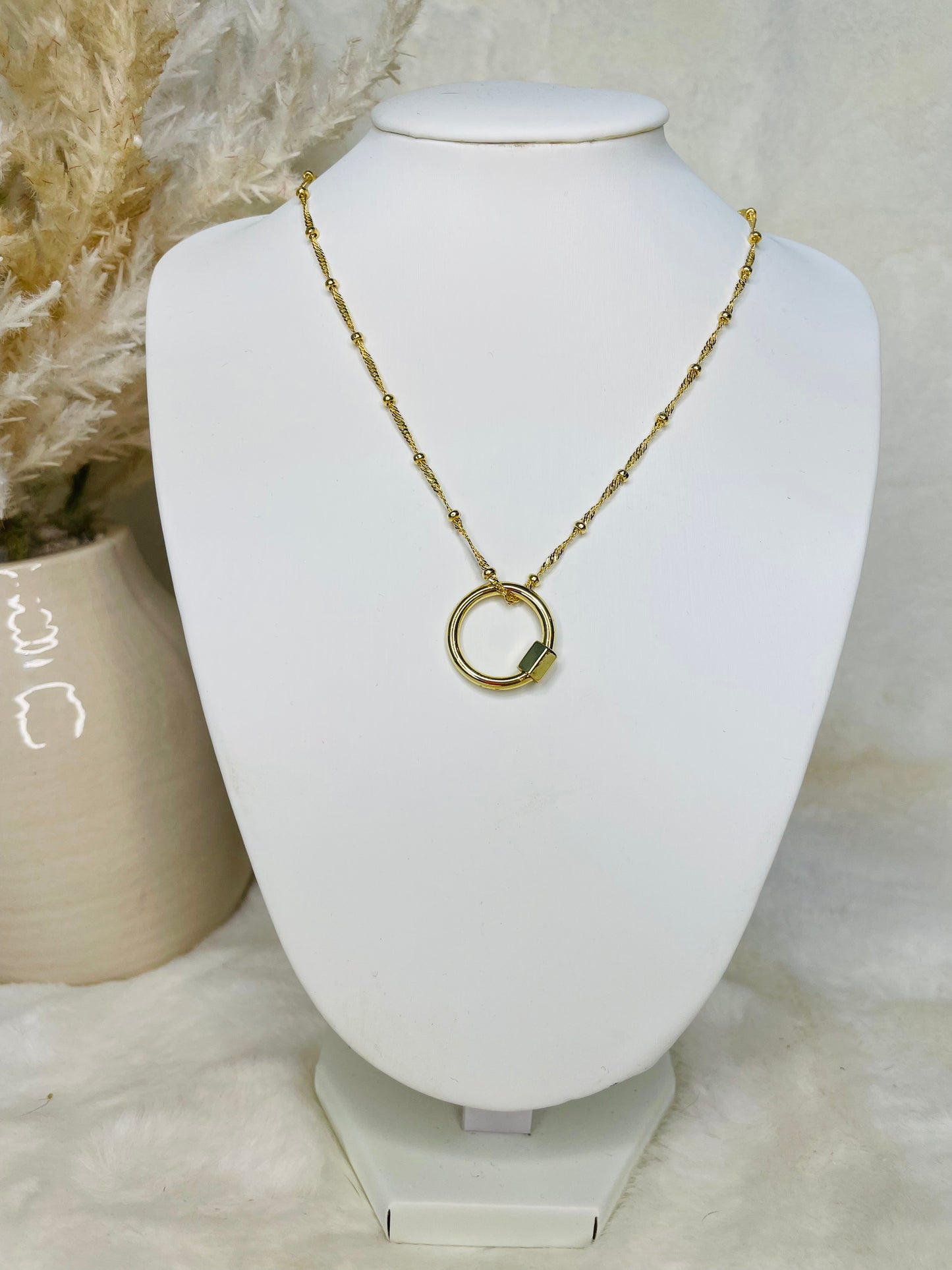 Lock Ring Necklace